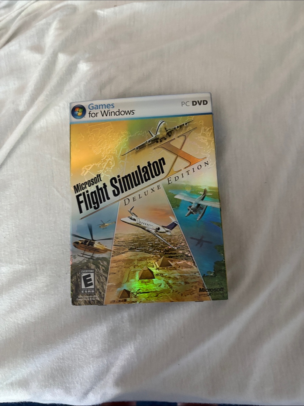 Microsoft Flight Simulator X Deluxe Edition — Gold and Blue Cover